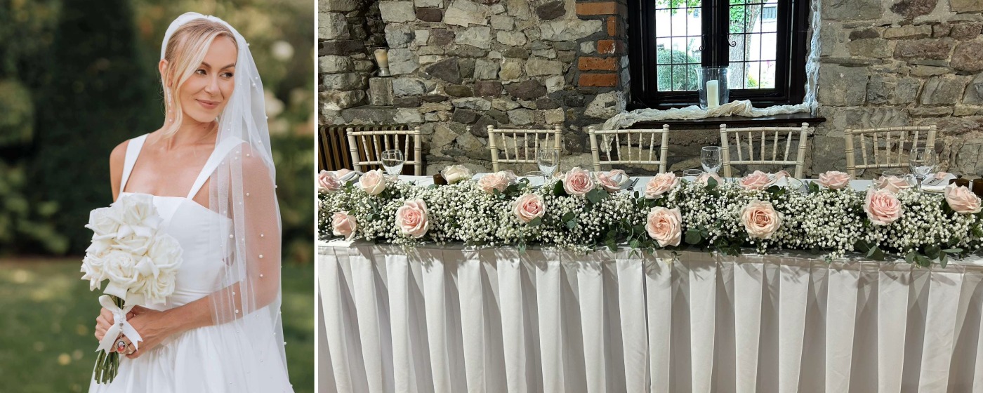 Wedding flowers from Rosebowl Florist in Hendy